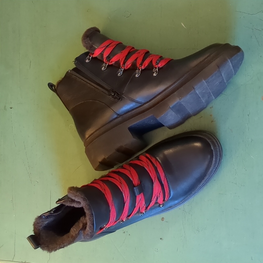 Naturalizer Julian Waterproof Boot Black Leather Upper - Picture 12 of 12